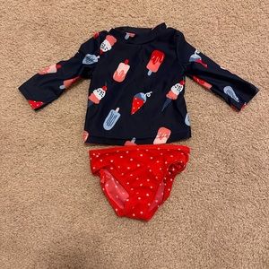 The sweetest 4th of July baby girl swim